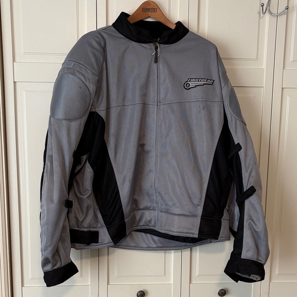 Men's Performance Motorcycle Jacket - Gray and Black